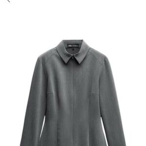 Zara Fitted Mini Shirt Dress